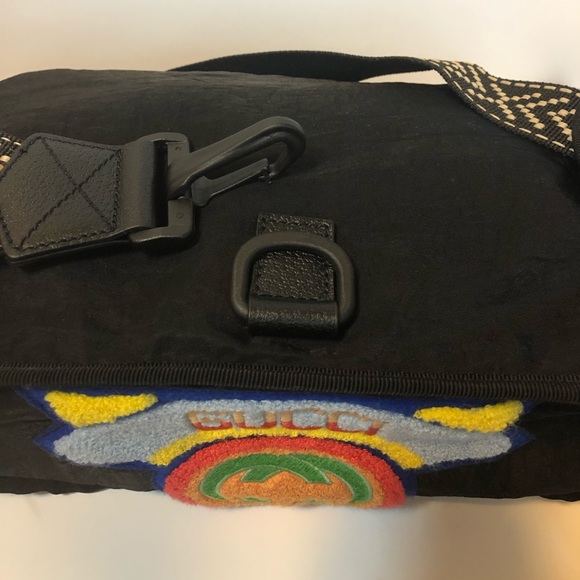 Authentic Gucci Black Terry Patch Rucksack - Picture 7 of 16